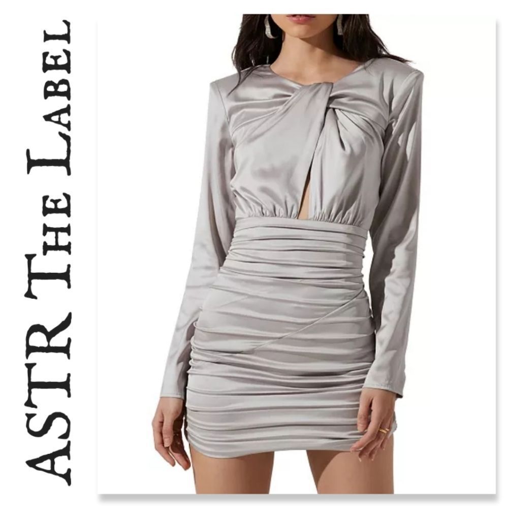 Astr The Label  Petrova Crossed Cutout Dress. EUC